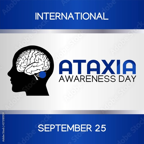 International Ataxia Awareness Day Vector Illustration photo