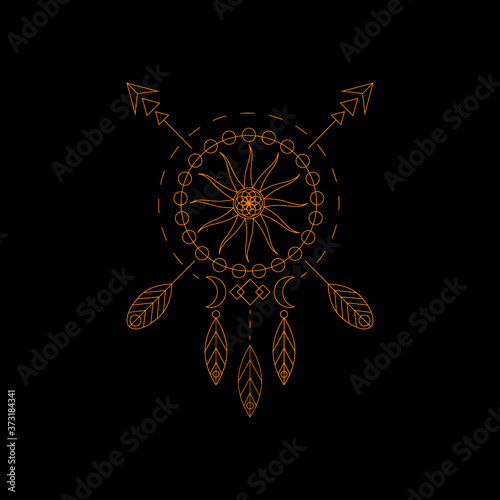 Vector dreamcatcher illustration