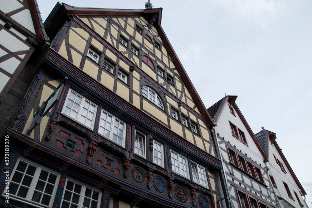 Bad Münstereifel, Giebel des Windeck-Hauses und anderer Fachwerkhäuser Bad Münstereifel, Giebel des Windeck-Hauses und anderer Fachwerkhäuser