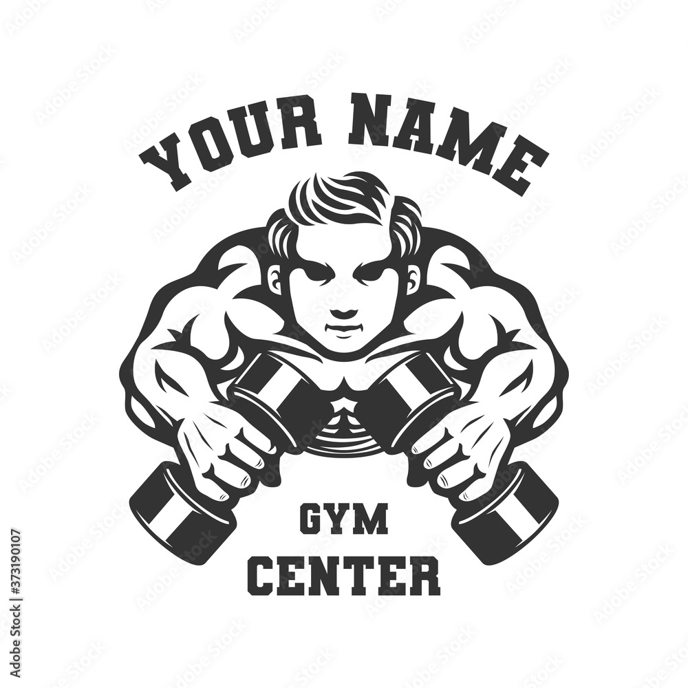 Vector logo design for fitness club Vector logo design for fitness club
