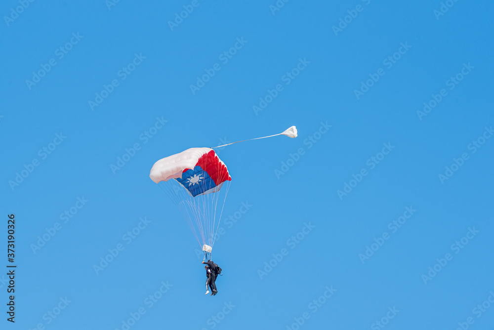 Jurien Bay, WA / Australia - 07/11/2020 Tandem skydiving is one of the most popular ways to experience skydiving for the first time at Jurien Bay. Jurien Bay, WA / Australia - 07/11/2020 Tandem skydiving is one of the most popular ways to experience skydiving for the first time at Jurien Bay.