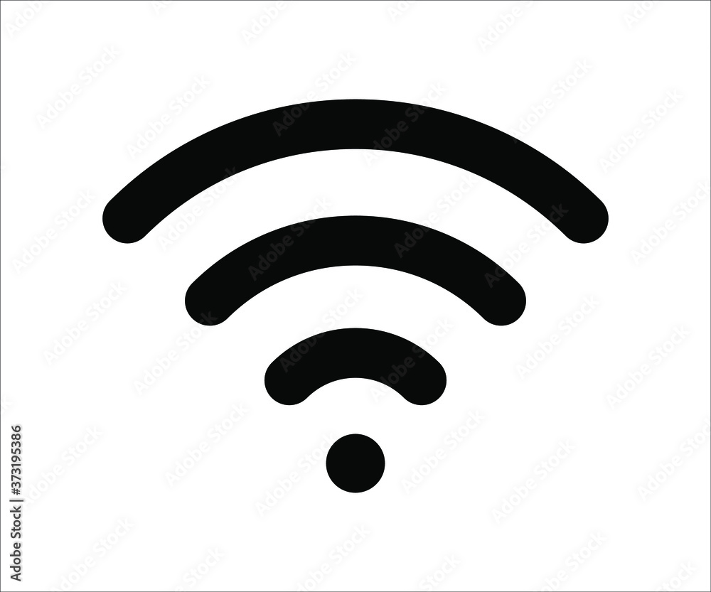 Vector illustration icon set of wifi, wifi signal strength icon set, Wifi icon, flat vector icon design concept. Vector illustration icon set of wifi, wifi signal strength icon set, Wifi icon, flat vector icon design concept.