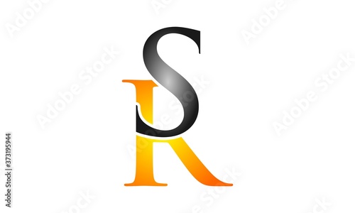 Abstract SR vector logo