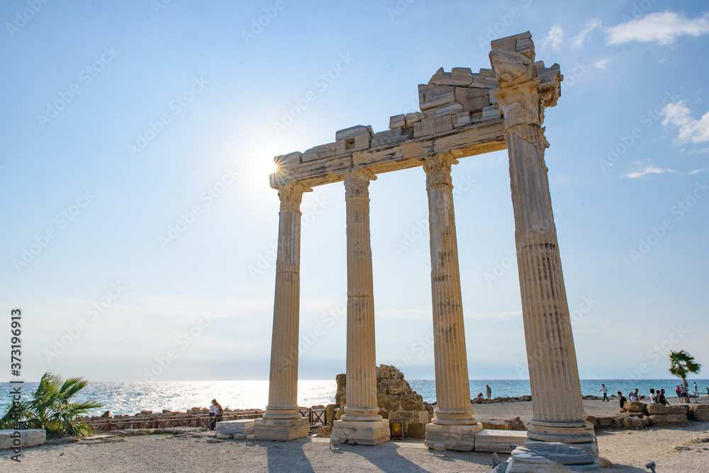 Temple of Apollo at Side in Antalya, Turkey
