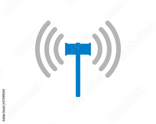 Hammer law firm connection logo