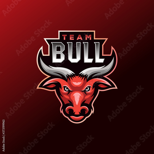 red bull e sport mascot gaming user logo design