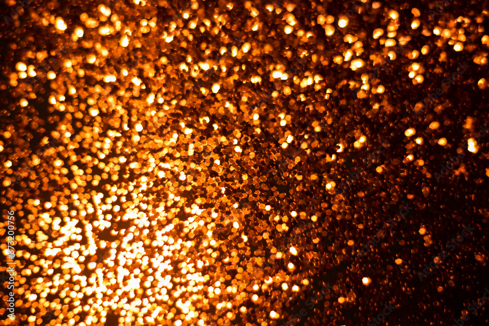 Orange glitter and abstract blur yellow Orange glitter and abstract blur yellow