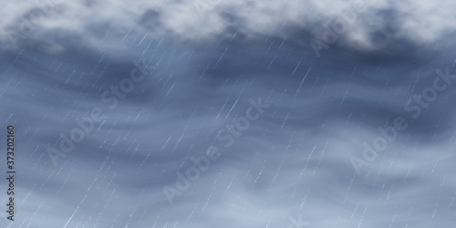 Dramatic autumn sky, It is raining. Stormy clouds in dark sky, vector background, EPS10	