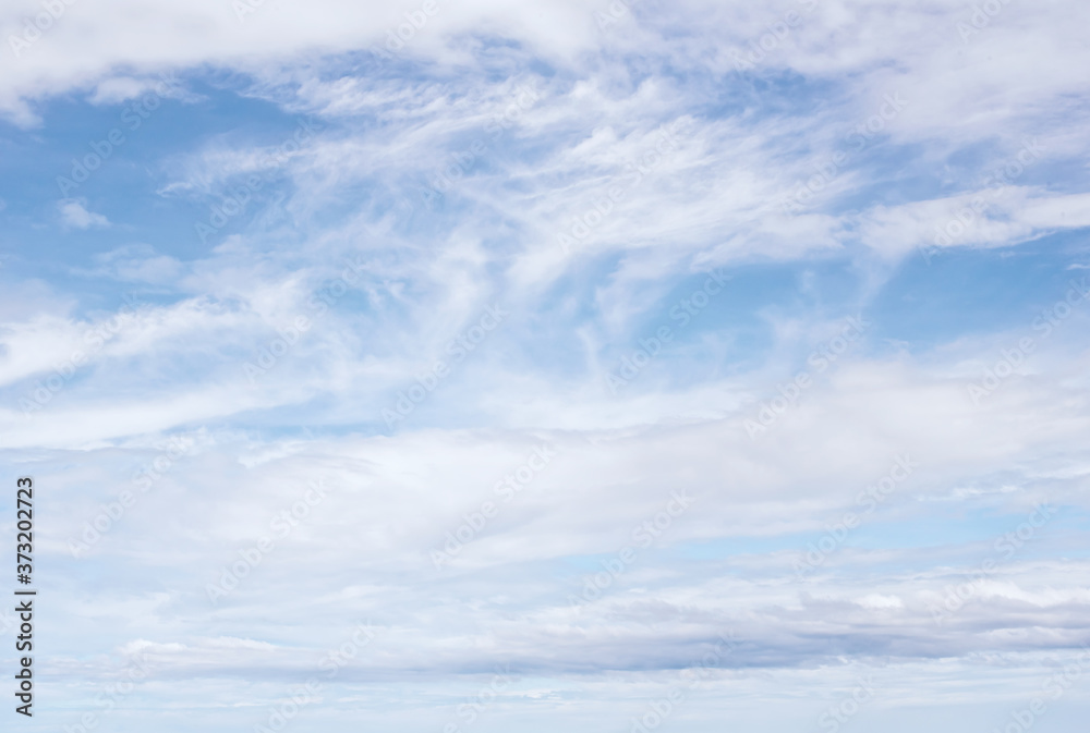 Blue sky with white clouds...