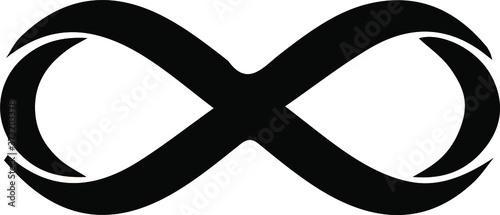 infinity sign on white background