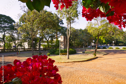 Small Town, city, country, nature, tropical, old buildings, flowers, churches, 