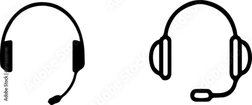 headset icon isolated on background
