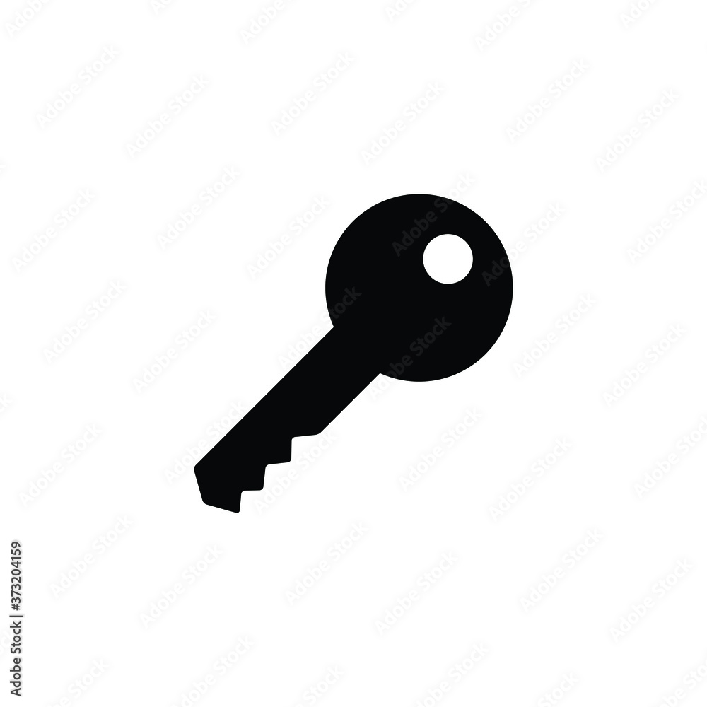 Key icon isolated vector on white background, sign and symbol Key icon isolated vector on white background, sign and symbol