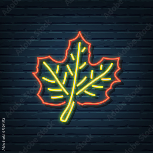 maple leaf neon sign