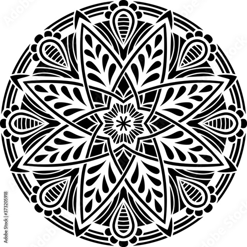 Mandala Pattern Stencil doodles sketch