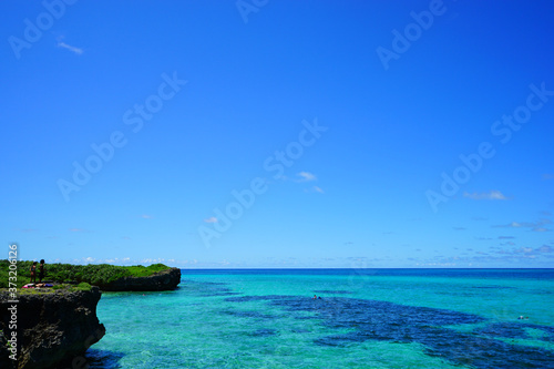 The Blue Sea of Okinawa, Japan