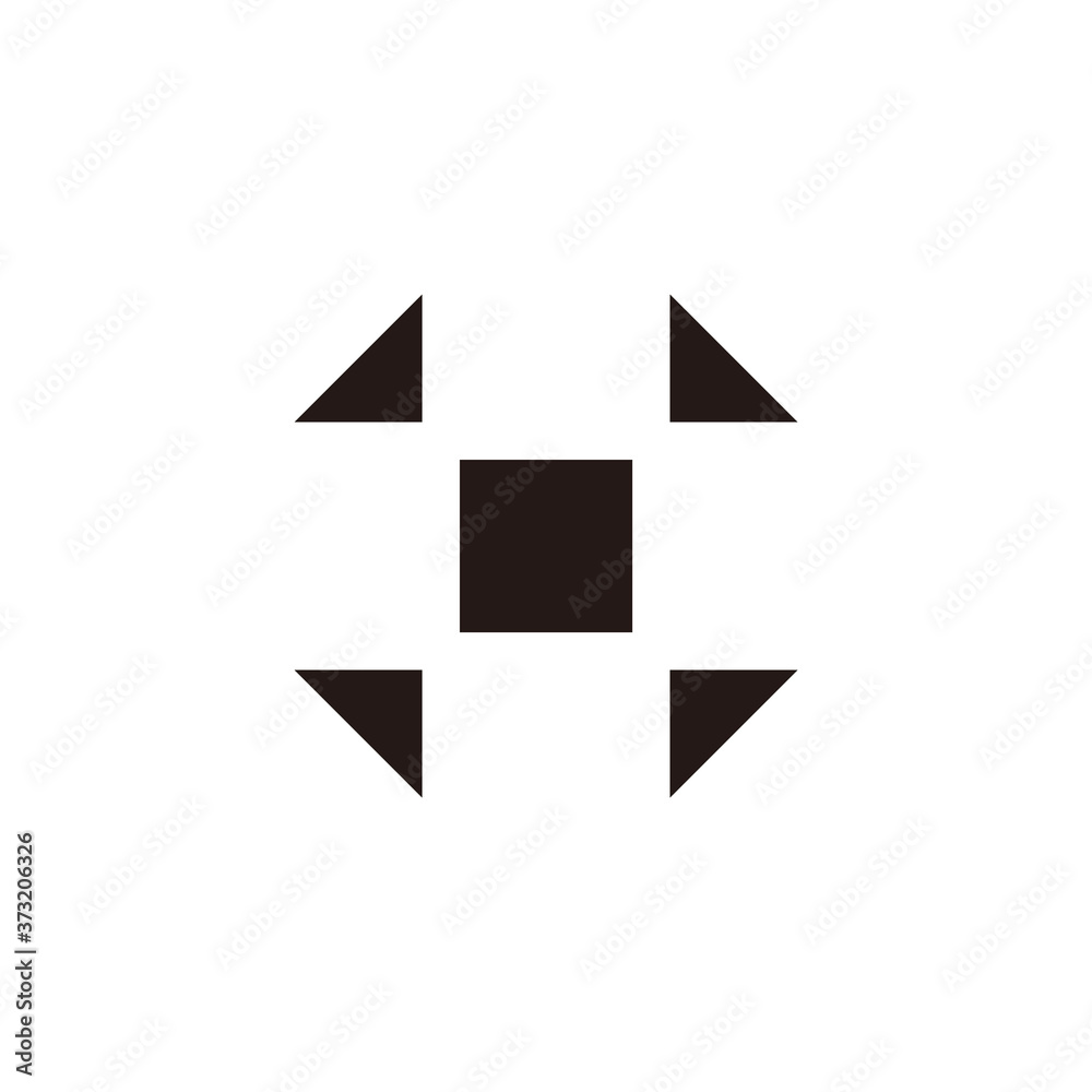 plus simple square negative space symbol logo vector plus simple square negative space symbol logo vector
