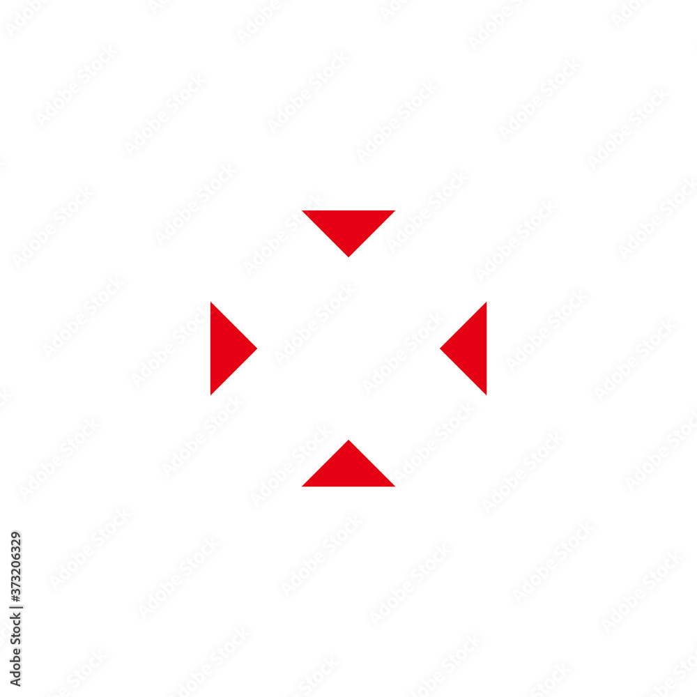 focus target letter x simple geometric symbol logo vector focus target letter x simple geometric symbol logo vector