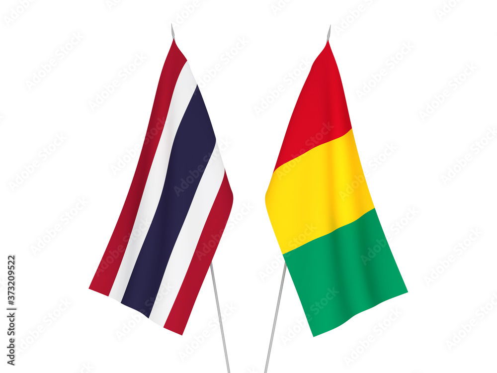 Thailand and Guinea flags