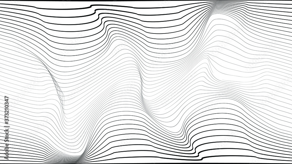 Abstract flow lines background . Fluid wavy shape .Striped linear pattern . Music sound wave . Vector illustration Abstract flow lines background . Fluid wavy shape .Striped linear pattern . Music sound wave . Vector illustration