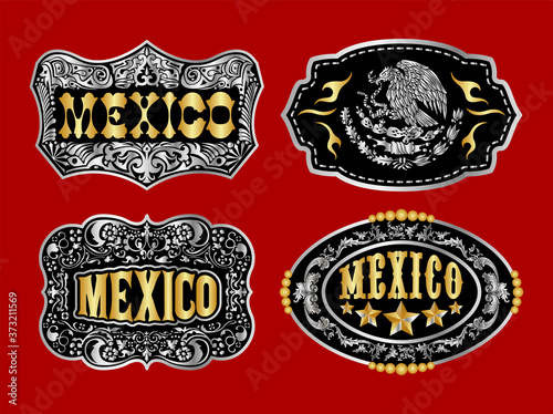 Mexico Label Emblem vector master collection design.