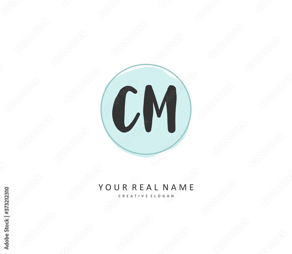 C M CM Initial letter handwriting and signature logo. A concept handwriting initial logo with template element. C M CM Initial letter handwriting and signature logo. A concept handwriting initial logo with template element.