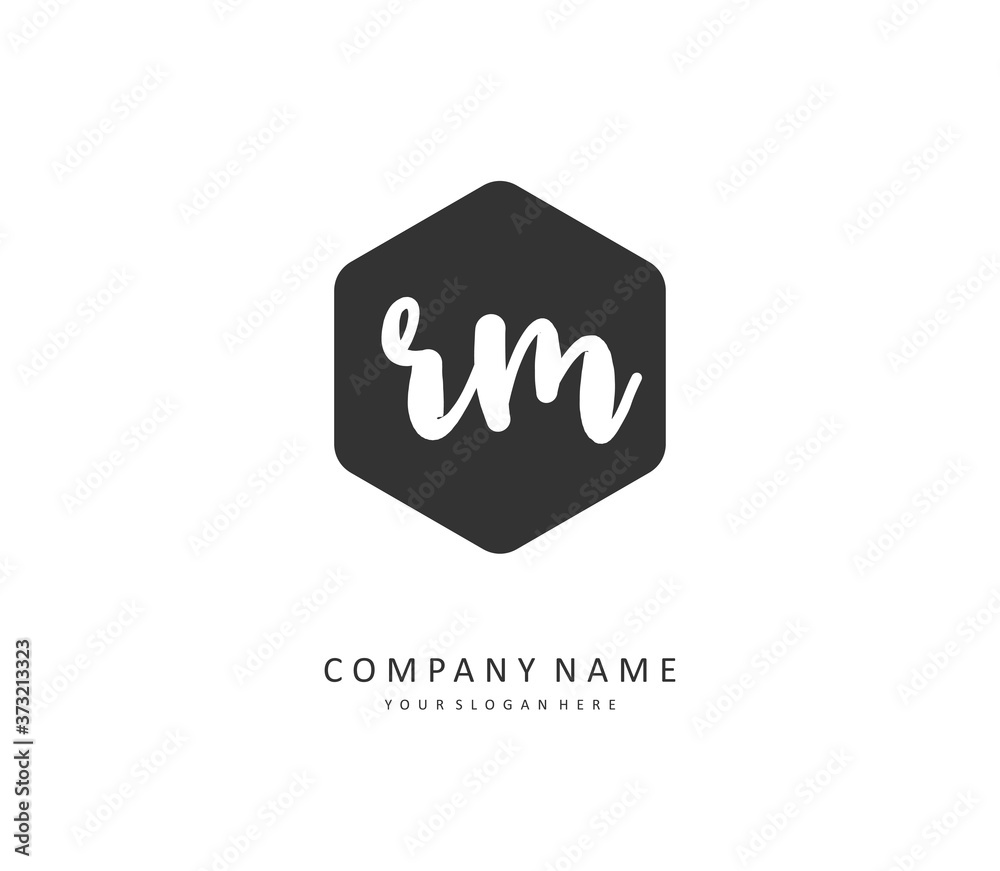 R M RM Initial letter handwriting and signature logo. A concept handwriting initial logo with template element. R M RM Initial letter handwriting and signature logo. A concept handwriting initial logo with template element.