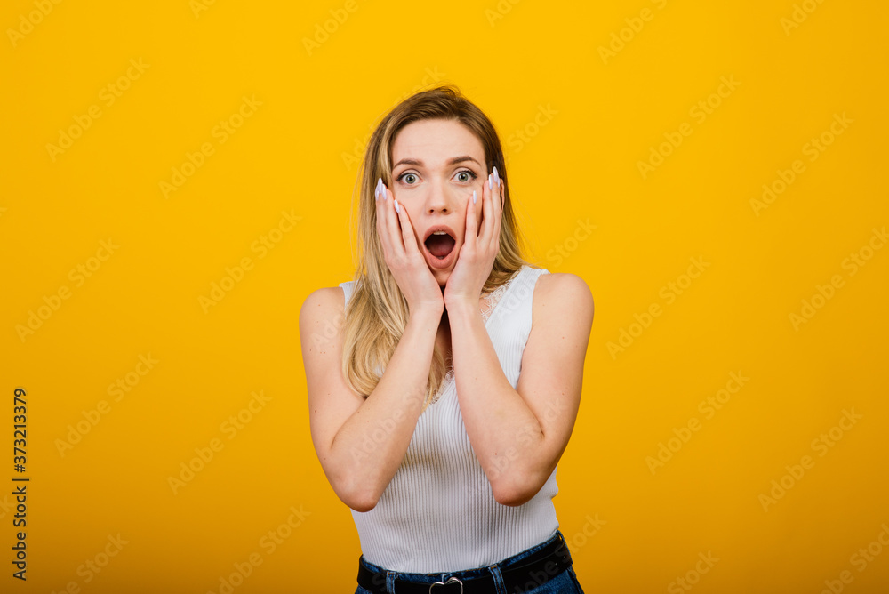 Positive human emotions. Headshot of happy emotional woman laughing from the bottom of her heart, showing perfect white teeth while having fun Positive human emotions. Headshot of happy emotional woman laughing from the bottom of her heart, showing perfect white teeth while having fun