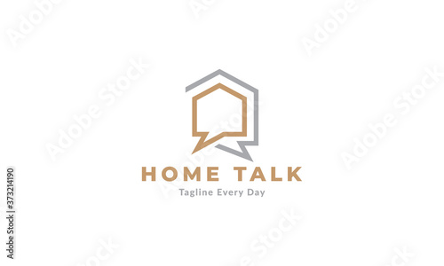 house consulting logo vector icon illustration