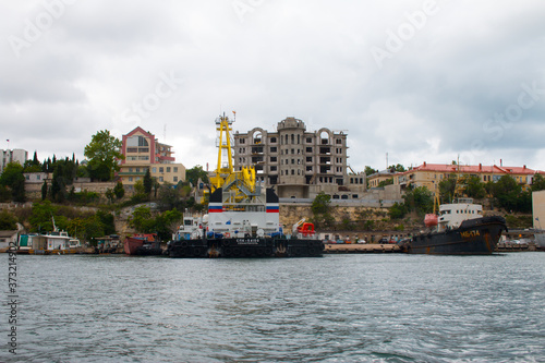 South Bay and Sevastopol Sea Port  Crimea