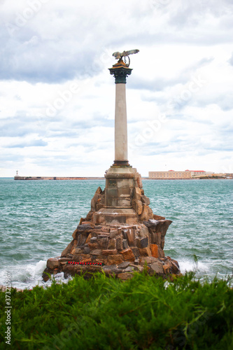 Monument to the Scuttled Ships. Sevastopol, Crimea, Russia
