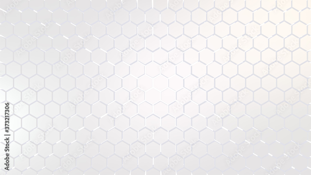 Abstract white background with hexagons Abstract white background with hexagons