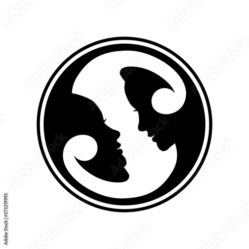 zodiac sign creative logo concept