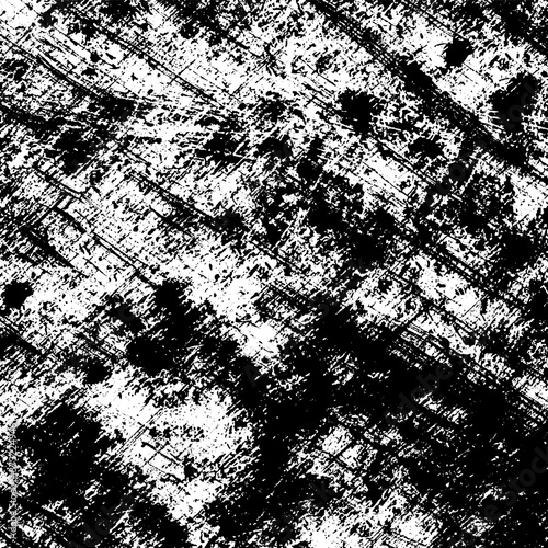 The grunge texture is black and white. Brush strokes