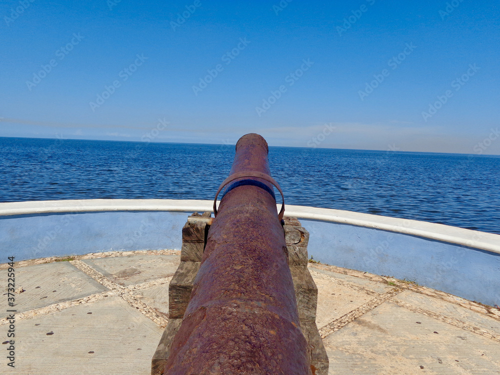 Cannon Sea Campeche Mexico - by juma Cannon Sea Campeche Mexico - by juma