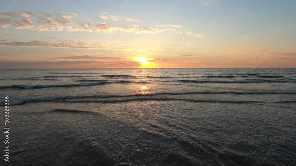 Sunset at the beach in Noordwijkerhout in the Netherlands Sunset at the beach in Noordwijkerhout in the Netherlands