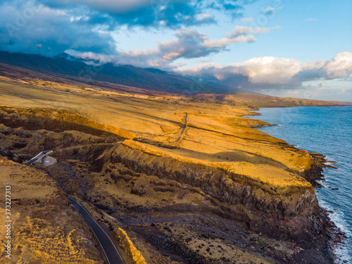 Unbelievable volcanic landscape. Amazing nature of Hawaii