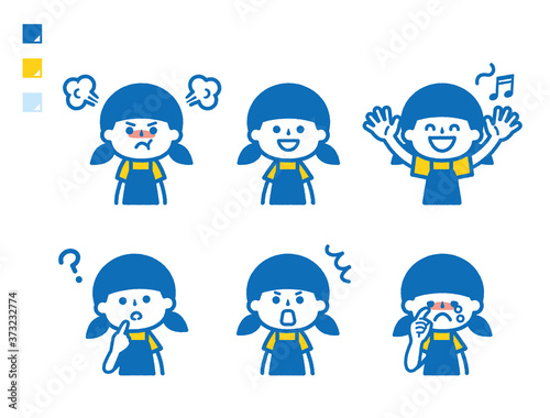 Kids poses set