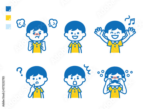 Kids poses set