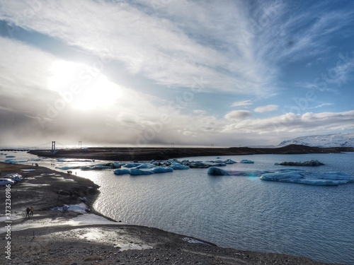 ice on the sea in Iceland