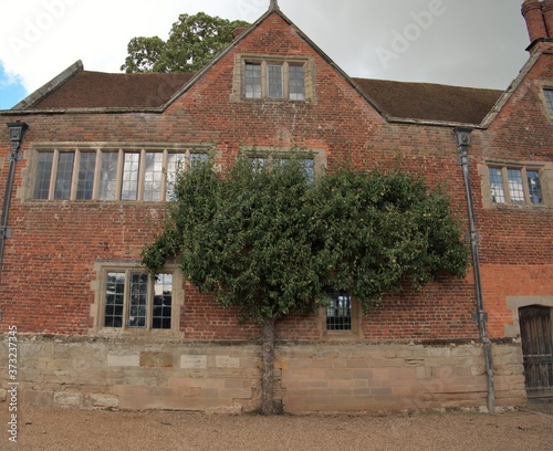 old english village house background texture