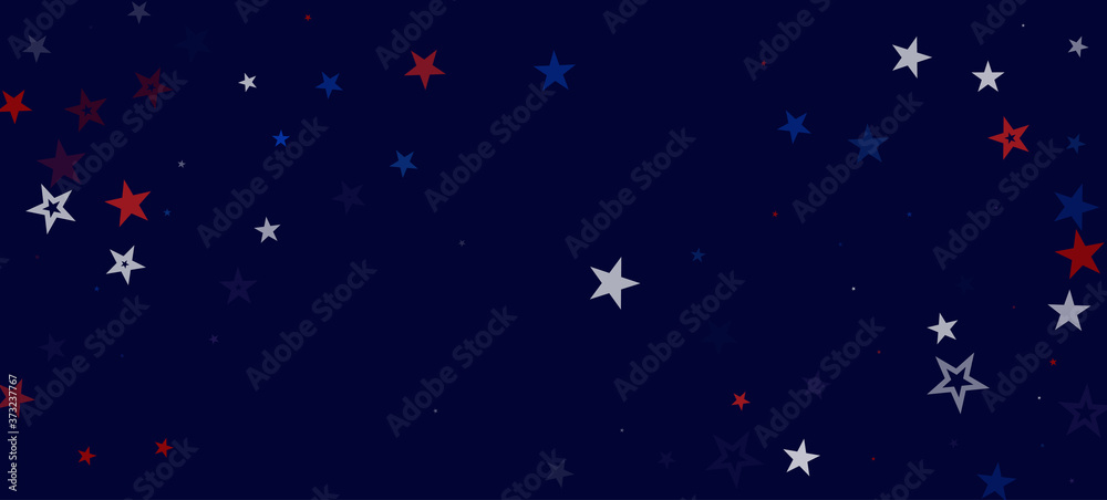 National American Stars Vector Background. USA Labor Memorial President's Independence 11th of November Veteran's 4th of July Day 