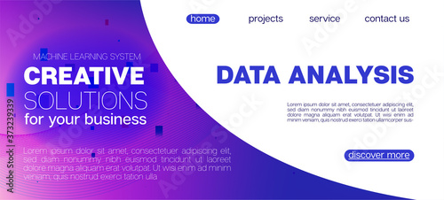 Falling Particles Distressed Purple Vector. Data Stream Minimal Banner. 