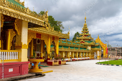 The beauty of Myanmar architecture at Shwe Taung Zar Pagoda, the most important temple in Dawei. © nok3709001