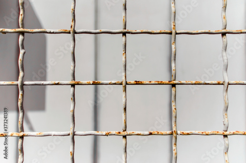 pattern old metal lattice fence