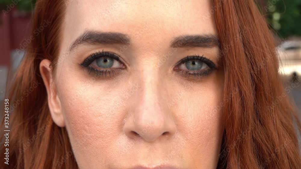 Woman s Face, Girl opening her Beautiful blue Eyes, Woman s Face, Girl opening her Beautiful blue Eyes,