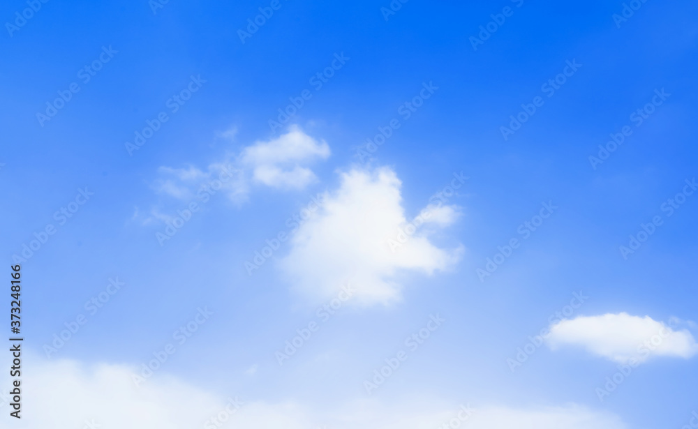 blue sky with beautiful natural white clouds	
