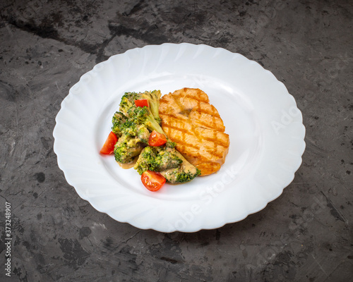 fish with vegetables