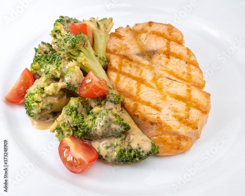 fish with vegetables