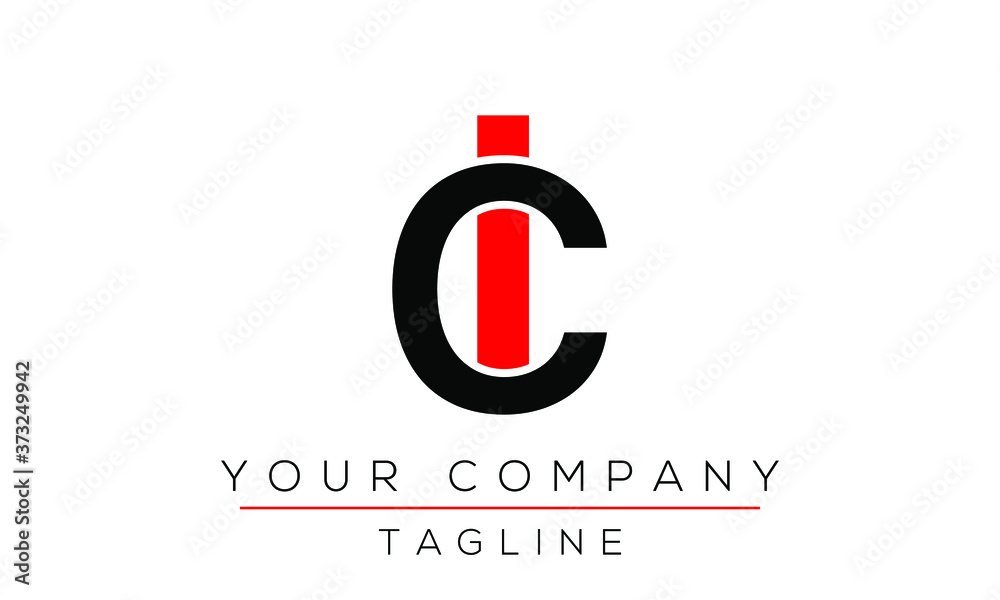 Letter CI Logo Design, Creative Modern Icon IC C I 